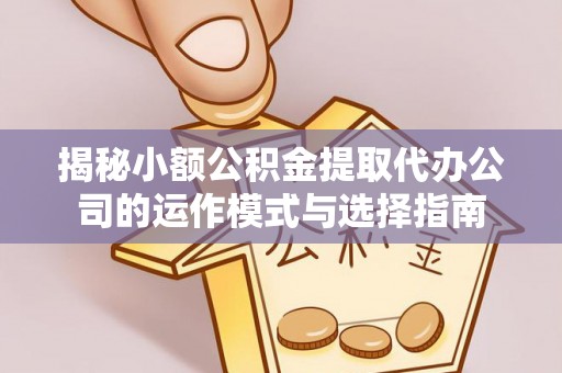 汉阴揭秘小额公积金提取代办公司的运作模式与选择指南