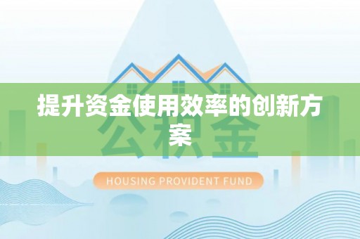 汉阴提升资金使用效率的创新方案