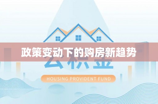 汉阴政策变动下的购房新趋势