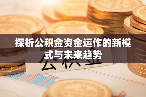 汉阴探析公积金资金运作的新模式与未来趋势