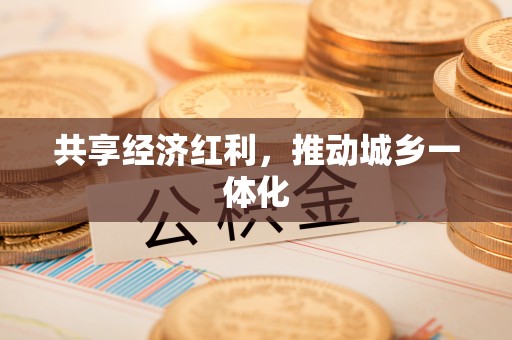 汉阴共享经济红利，推动城乡一体化